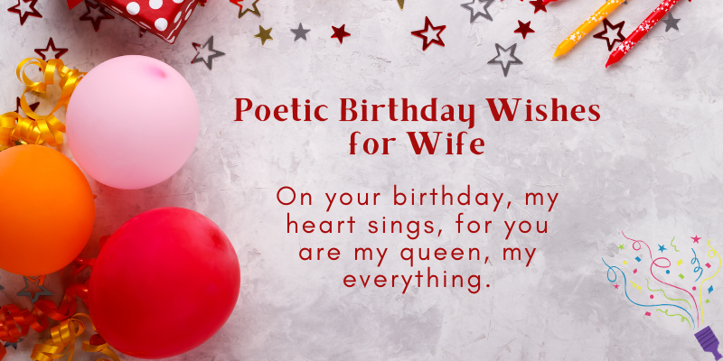 Romantic Birthday Wishes For Wife - Best of Luck Wishes 5 Poetic Birthday Wishes for Wife